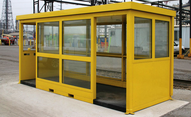 portable steel building - smoking shelter