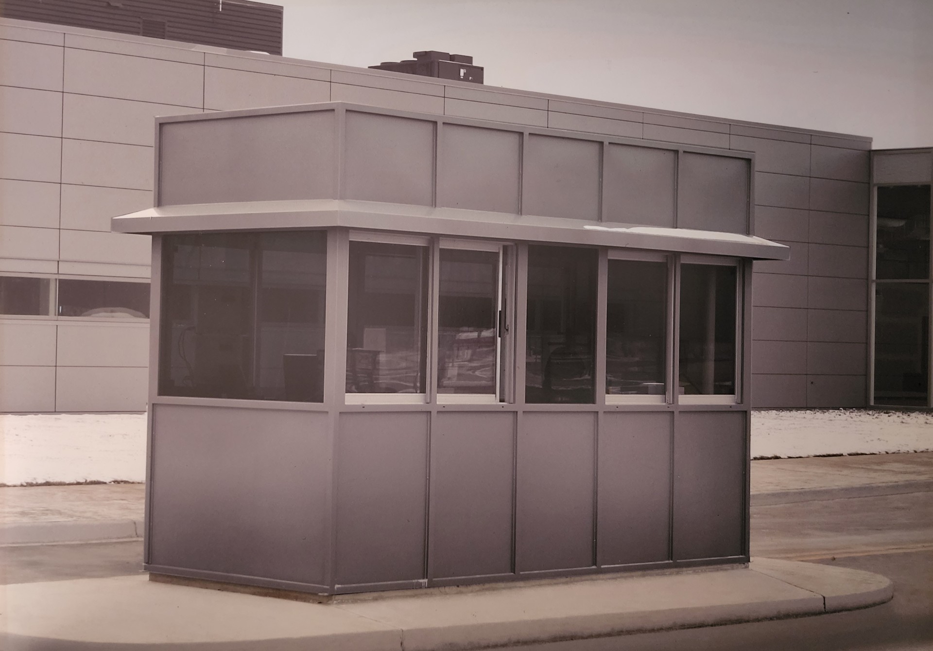 Booth in snow Booth in snow